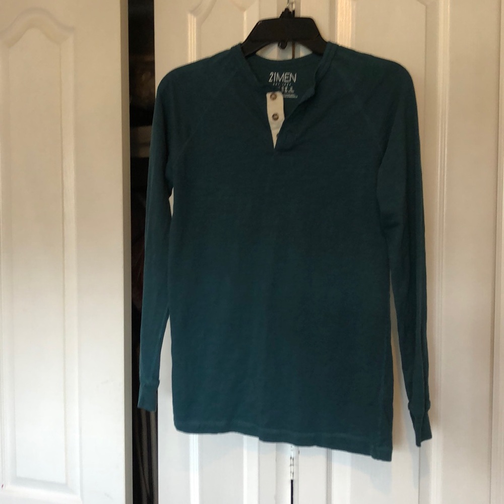 Teal Forever 21 Henley